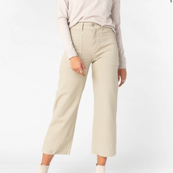 High Rise Utility Wide Leg Pants, Size 25 - Picture 3 of 7